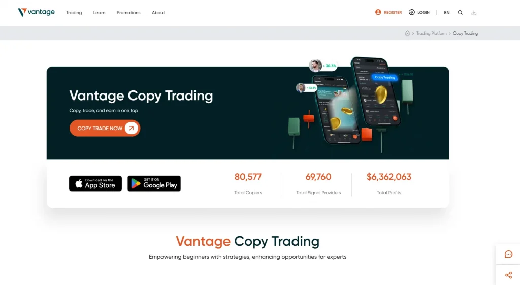 Vantage copy trading